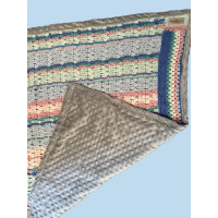 Babydeken gehaakt pastels